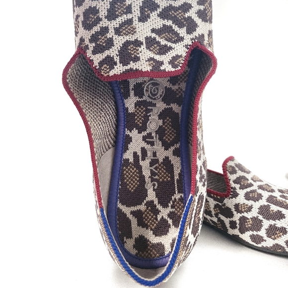 Rothy's The Loafer Moca Spot Leppard Print Flats, 9 - Picture 6 of 8